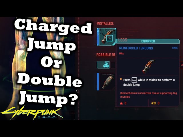 Cyberpunk 2077 Charged Jump Or Double Jump? | Which One Is The Best?