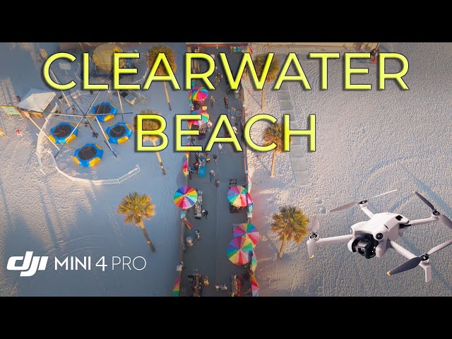 Clearwater Beach - Cinematic DJI Mini 4 Pro Footage