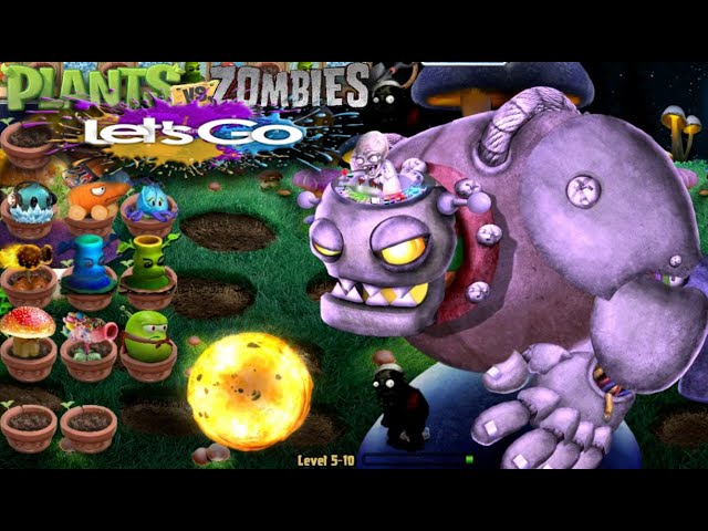 Plants Vs Zombies Let's Go Real Life l Adventure Completed ROOF Level 5-1 to 5-10 l Gameplay