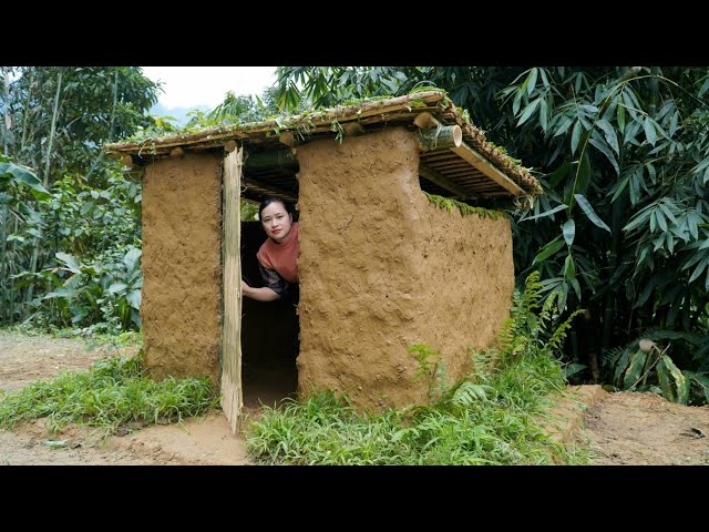 How To Build House Toilet From Bamboo and Clay - Ep.126