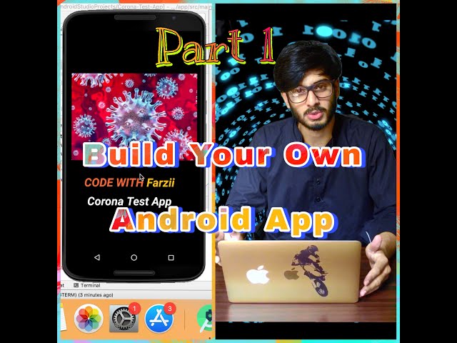 How to Make an Android App for Beginners | Corona Test Android Application in Hindi/Urdu Part#1