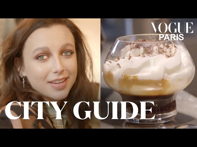 Emma Chamberlain tests the 3 best coffee shops in Paris | City Guide | Vogue Paris