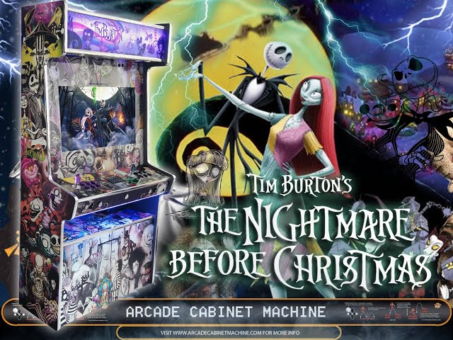Tribute Tim Burton's The Nightmare Before Christmas - BARTOP ARCADE DA SEDUTA - GAME STATION SITDOWN