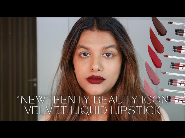 *NEW* Fenty Beauty Velvet Matte Liquid Lipstick Swatchess!!!!