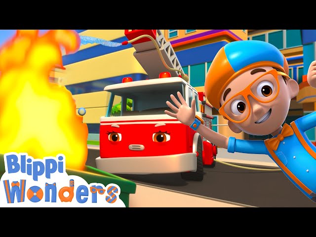 Blippi Wonders What does a firetruck do? | NEW ! | Blippi Wonders Educational Videos for Kids