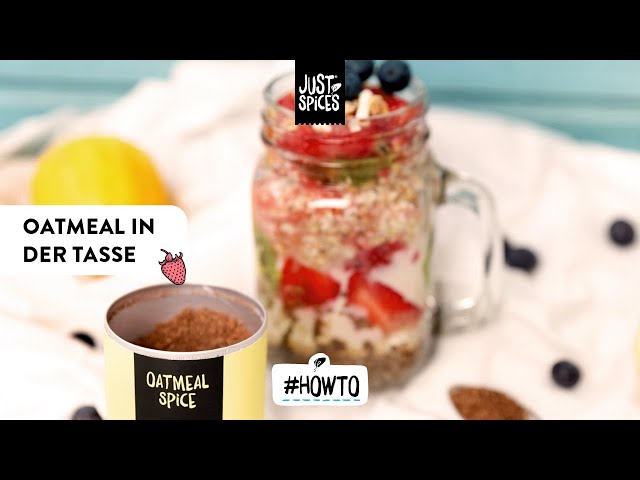 Schnelles und einfaches Rezept – Oatmeal in der Tasse