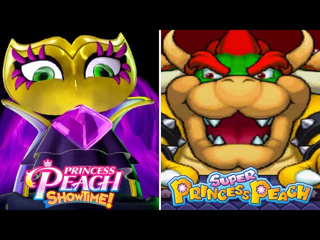 Princess Peach Showtime vs Super Princess Peach - Final Boss Comparison