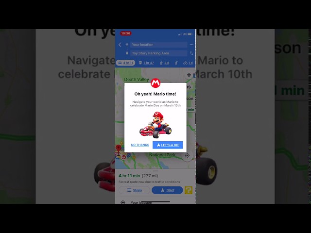 Mario Day, Google Maps