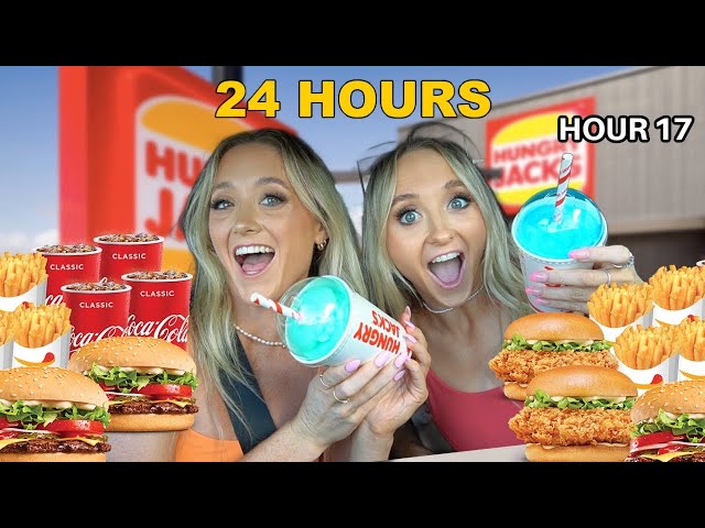 EATING FOR 24 HOURS STRAIGHT! Food we’ve never tried before!