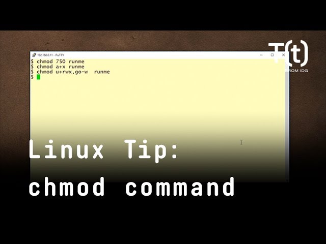 How to use the chmod command: 2-Minute Linux Tips