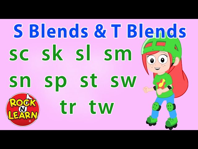 Phonics Songs | Beginning S Blends and T Blends | Rock 'N Learn