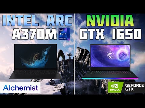 intel ARC laptop vs Nvidia GTX 1650 - 10 Games Test