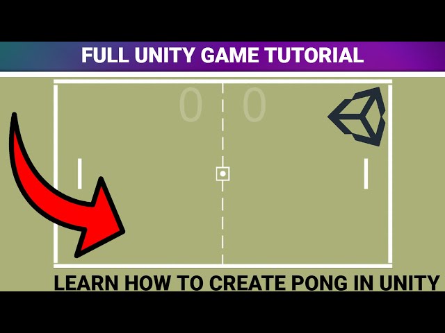 How To Make PONG in Unity! [FULL GAME TUTORIAL]