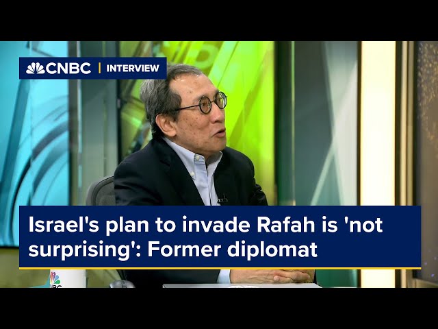 Israel's plan to invade Rafah is 'not surprising,' says former Singapore diplomat