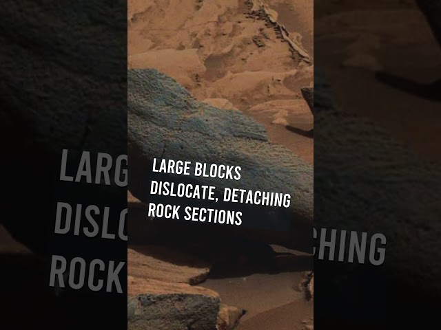 Mars rocks break free, revealing aspects of ancient movements