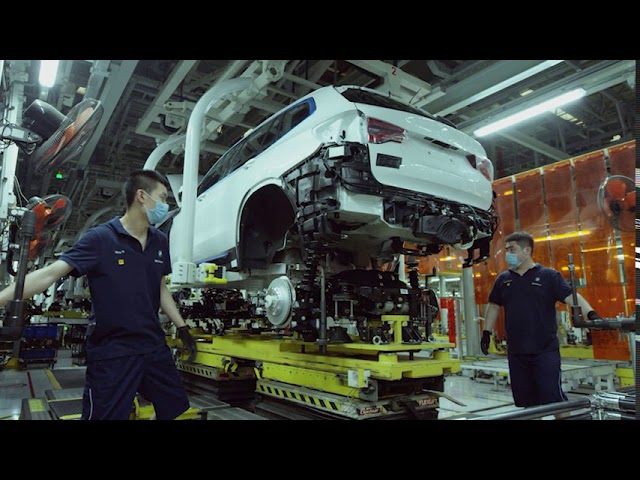 Production of the BMW iX3 (G01) at the Dadong plant of BMW Brilliance Automotive, China.