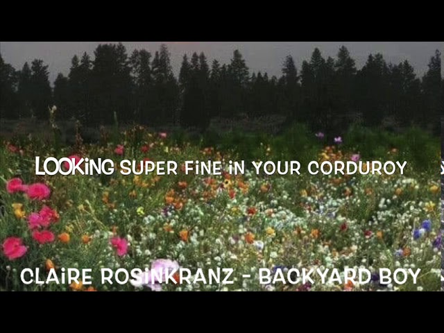 Claire Rosinkranz - Backyard Boy Lyrics