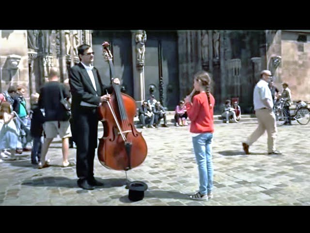 A Little Girl Plays For A Street Musician And Gets The Best Surprise In Return