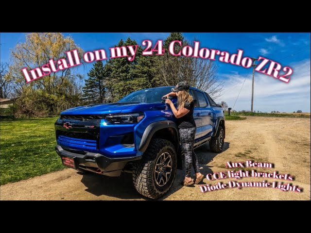 24 Colorado ZR2 install of RGB8 Aux Beam, CCE Ditch Light Brackets, and Lights