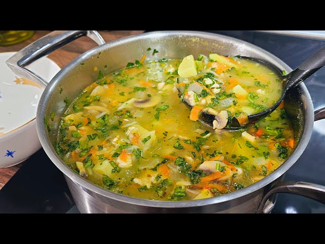 When I don't have time, I make this amazing soup! Soup recipe in 30 minutes! Chicken soup!