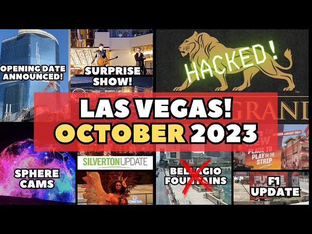 OCTOBER 2023 LAS VEGAS NEWS | Fontainebleau Opening Date | BELLAGIO Fountains CLOSED off