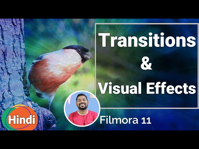 How to use Transitions and Visual Effects in Filmora 11 (HINDI)