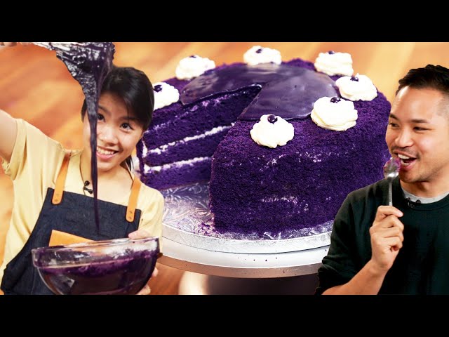 I Recreated My Friend's Favorite Ube Cake From The Philippines