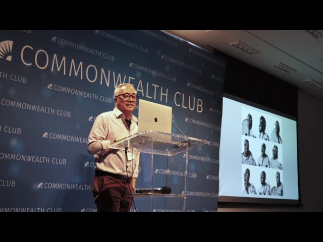 Adam Chin presenting AI and Art at Commonwealth Club. May 8, 2024