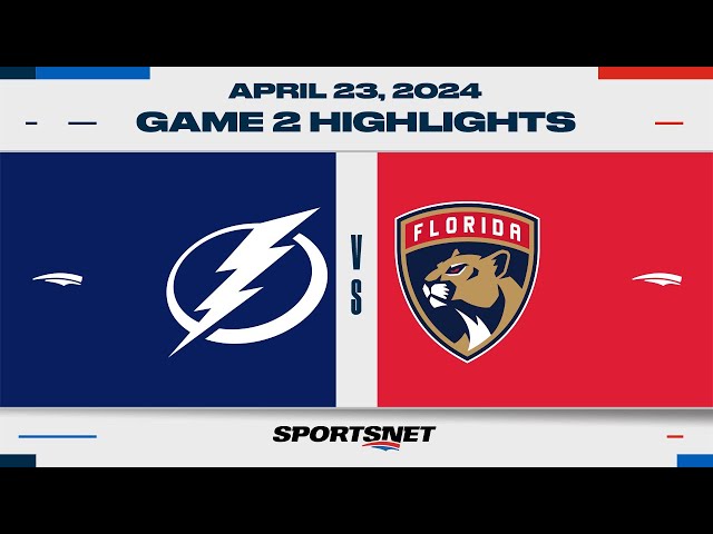 NHL Game 2 Highlights | Lightning vs. Panthers - April 23, 2024