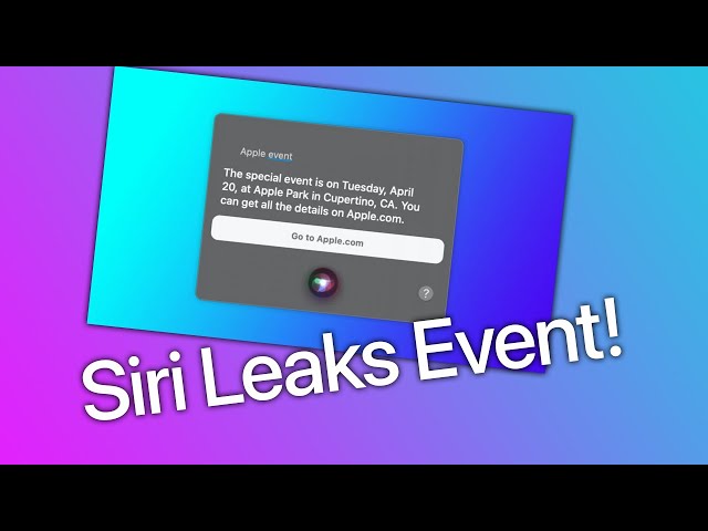 APPLE just LEAKED their own event ON SIRI! Apple Silicon M1X iMac & iPad Pro 2021? #Shorts