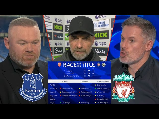 Liverpool vs Everton 0-2 What Klopp Said On His Defeat🤬 Jamie Carragher And Wayne Rooney Analysis