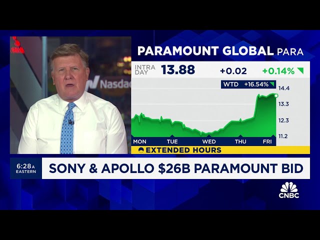 Sony and Apollo make $26 billion all-cash offer for Paramount