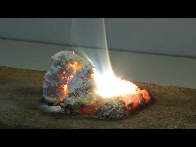 Chemistry experiment 58 - Burning pencil sharpener