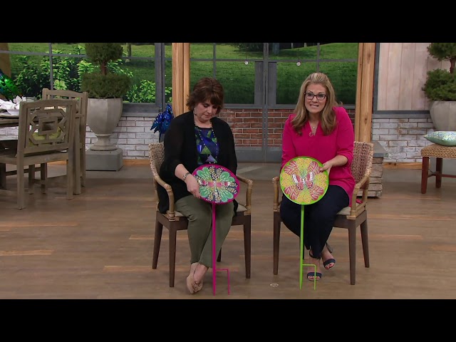 Decorative Garden Stake Table by Evergreen on QVC