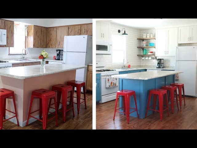 Budget Kitchen Makeover Before & Afters (DIY Kitchen Remodel)