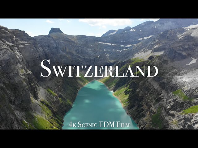Switzerland + Deep House Mix - 4K Scenic Film With EDM Music