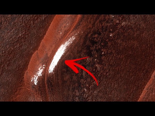 Dusty Water Ice hills on Mars documented by HiRISE