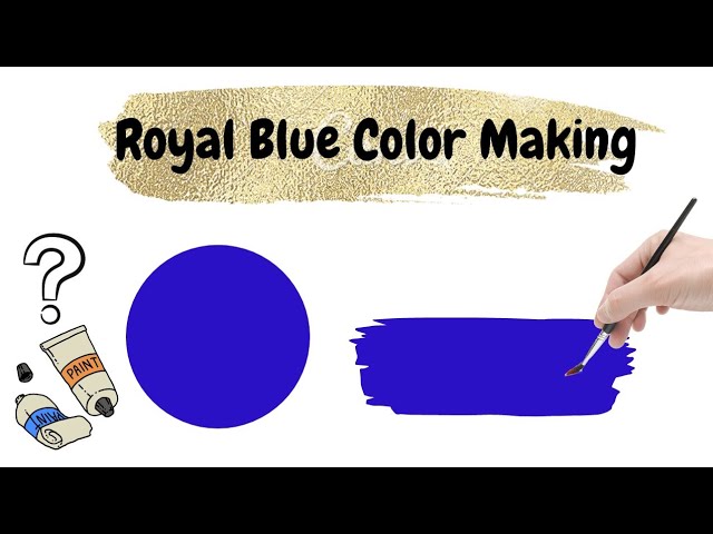 How to make Royal Blue Color | Royal Blue Color Mixing | Acrylic color mixing