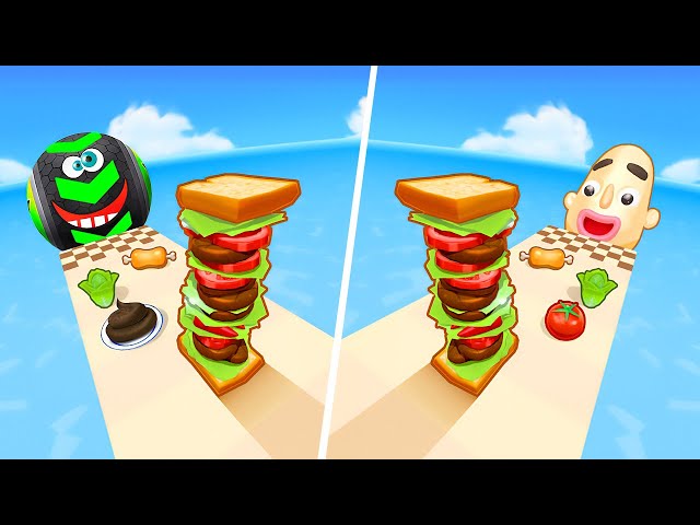 Going Balls | Sandwich Runner - All Level Gameplay Android,iOS - NEW GAME LEVELS UPDATE