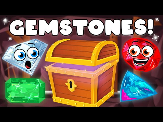 Gemstones Are Beautiful And Rare Stones! | Types Of Stones For Kids | KLT