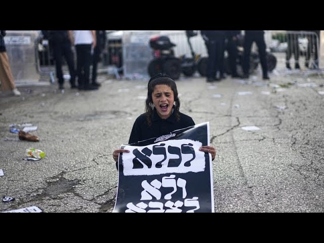 Ultraorthodoxe Juden protestieren gegen Militärdienst