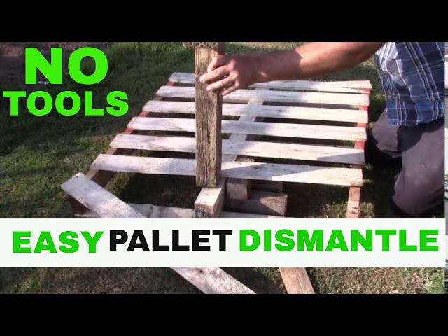 How to take apart a pallet without breaking the boards | Disassemble a Pallet | Gardening Online