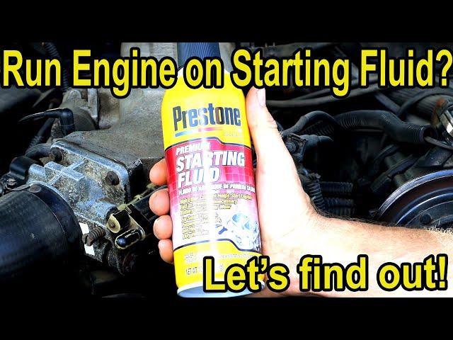 Will Running an Engine on 100% Starting Fluid Cause Damage?  Let's find out!