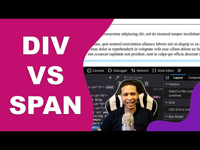 What's The Difference Between a DIV and a SPAN? - Block, Inline and Inline-Block
