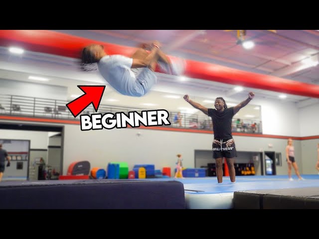 Learning How To Do A Backflip With NO Experience!