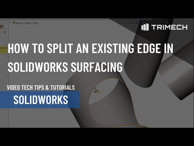 How to Split or Segment an Existing Edge in SOLIDWORKS Surfacing