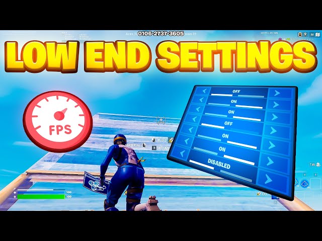 Best Low End PC Settings for Fortnite! ✅ (Huge FPS BOOST & No Delay)