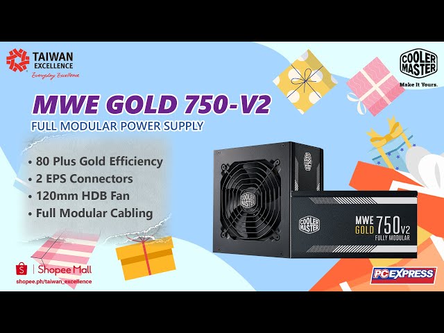 COOLER MASTER: MWE V2 750W 80+ GOLD