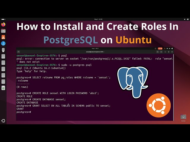 How to Install and Create Roles PostgreSQL on Ubuntu | Easiest Way to Install PostgreSQL on Ubuntu
