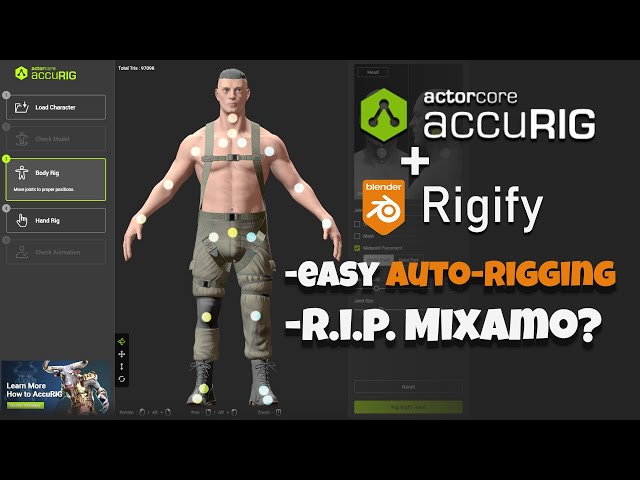 AccuRig: easy auto-rigging (better than Mixamo?)